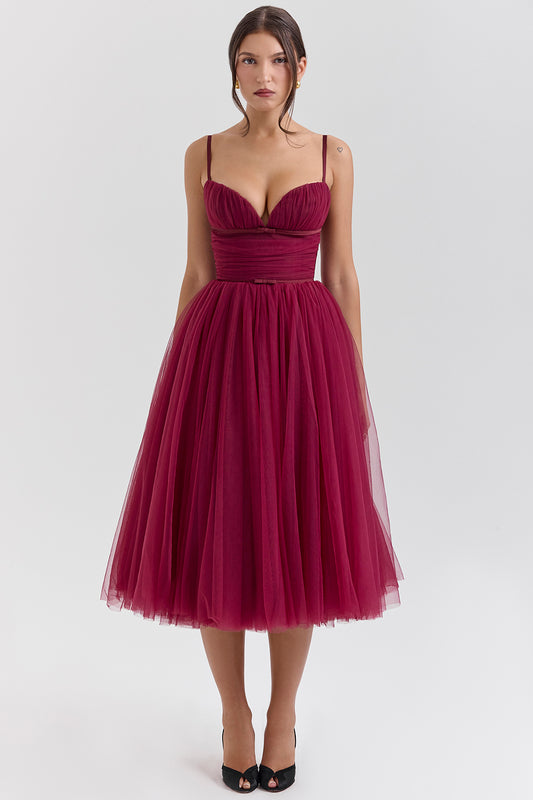 Sexy Sling Backless Christmas Dress