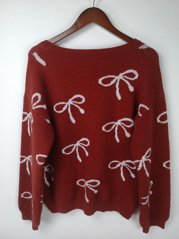 Women's Fashion Bow Sweater