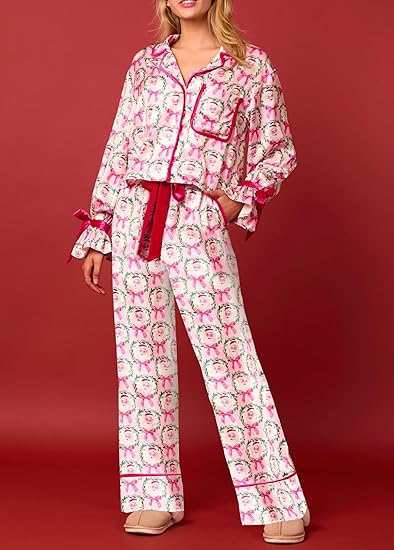 Women's Christmas Pajamas 2 Piece Set